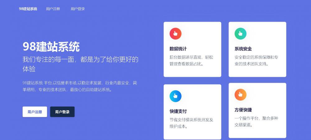 【微站网系统】最新免授权版小白式建站系统源码分享下载