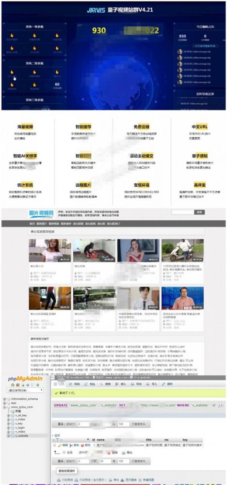 价值4000元的 SEO站群量子视频站群V4.21正版源码无任何限制