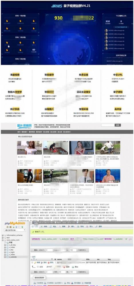 价值4000元的 SEO站群量子视频站群V4.21正版源码无任何限制